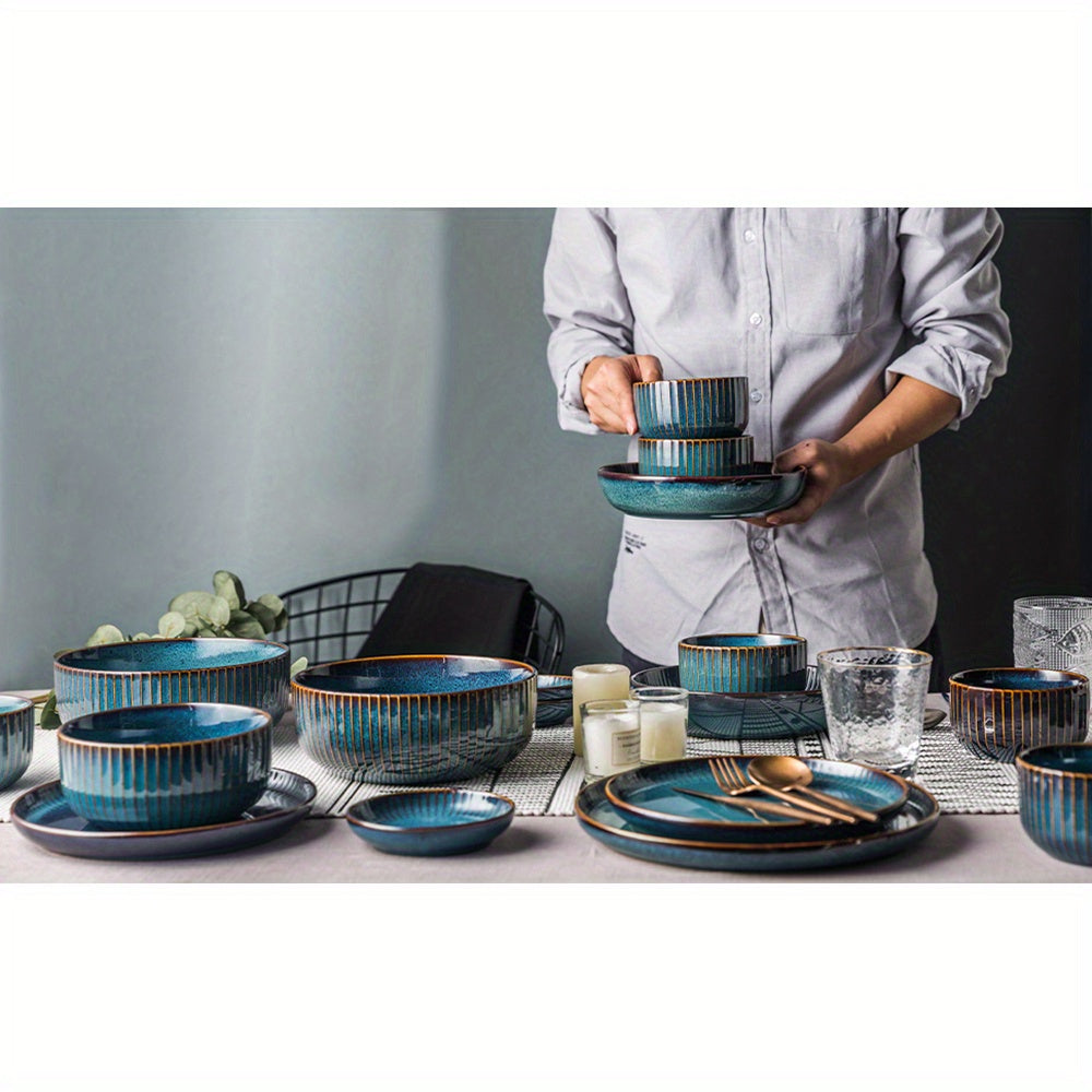 Elegant 2667cm Large Ceramic Dinner Plate Microwave Safe