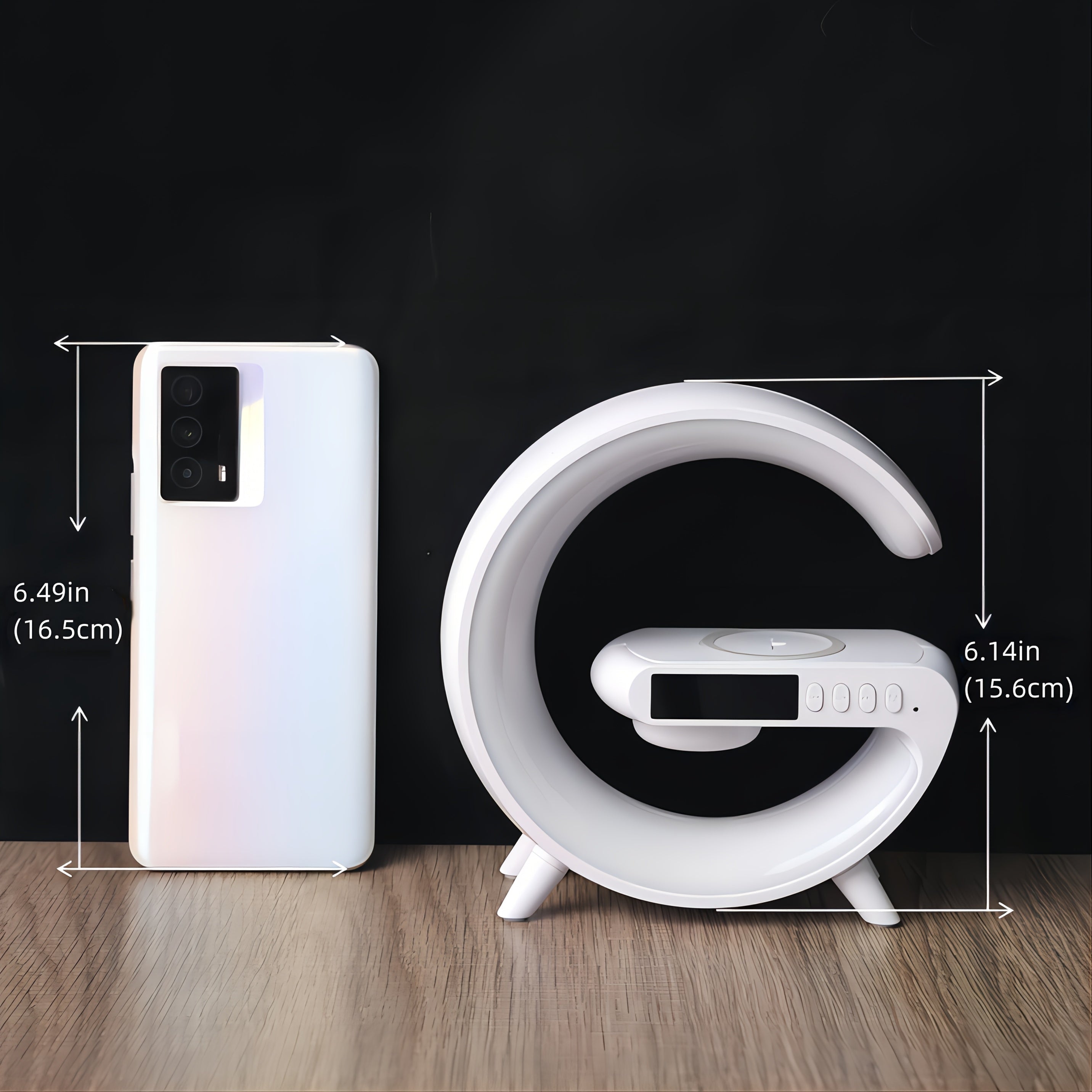 INEYES Smart Lamp Wireless Charger Speaker Night Light