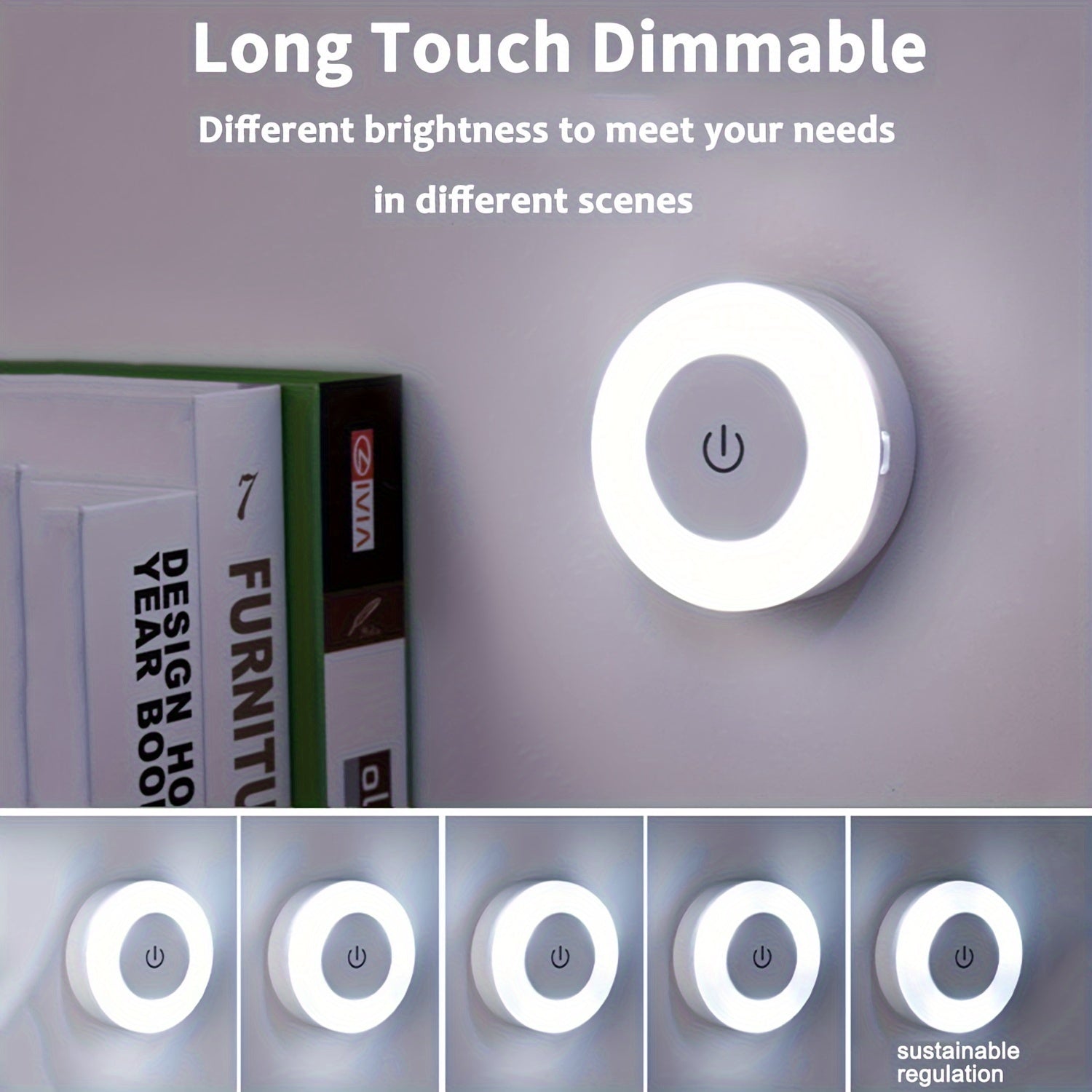 Versatile LED Touch Night Light for Home Decor