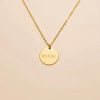 Let it be - pendant necklace