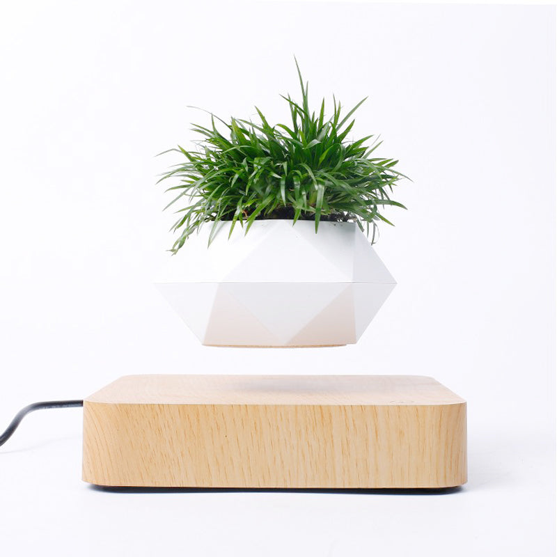 Novelty Levitating Rotation Flowerpot Magnetic Levitation FlowerPot