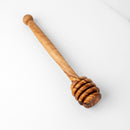 Handmade Olive Wood Honey Dipper | Eco-Friendly Honey Drizzler